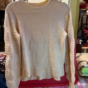 Christian Siriano Cream Knit Sweater